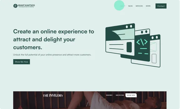 vestaso webflow portfolio website